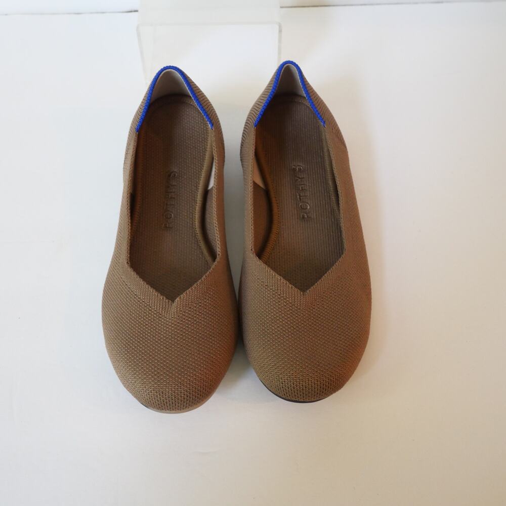 Rothy's Women's 6 Daily Flats Round Toe Portobello Brown Slip On  Shoes NEW - Picture 2 of 6